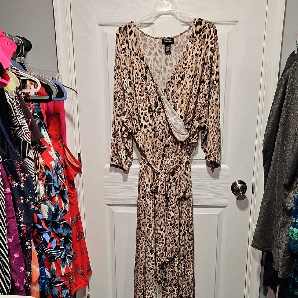 Catherines Leopard Print Midi Dress